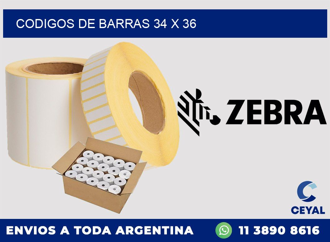 codigos de barras 34 x 36