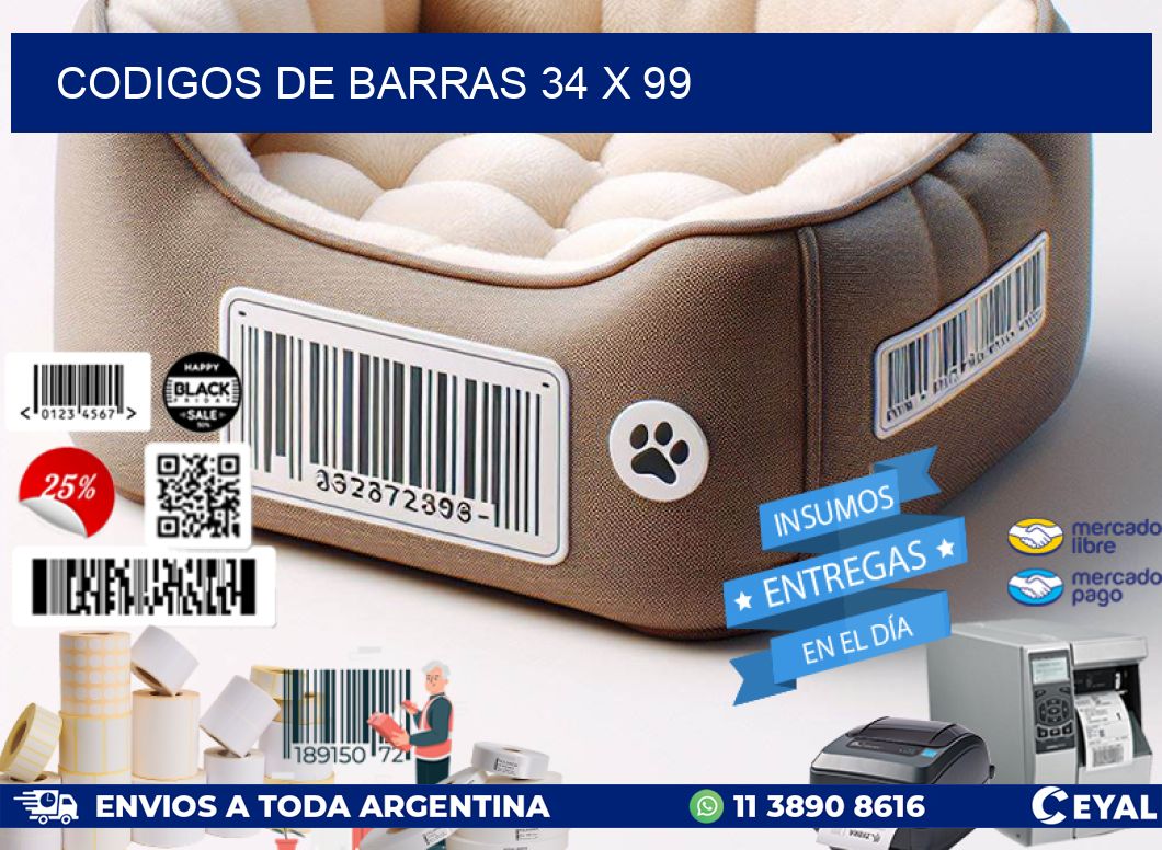 codigos de barras 34 x 99