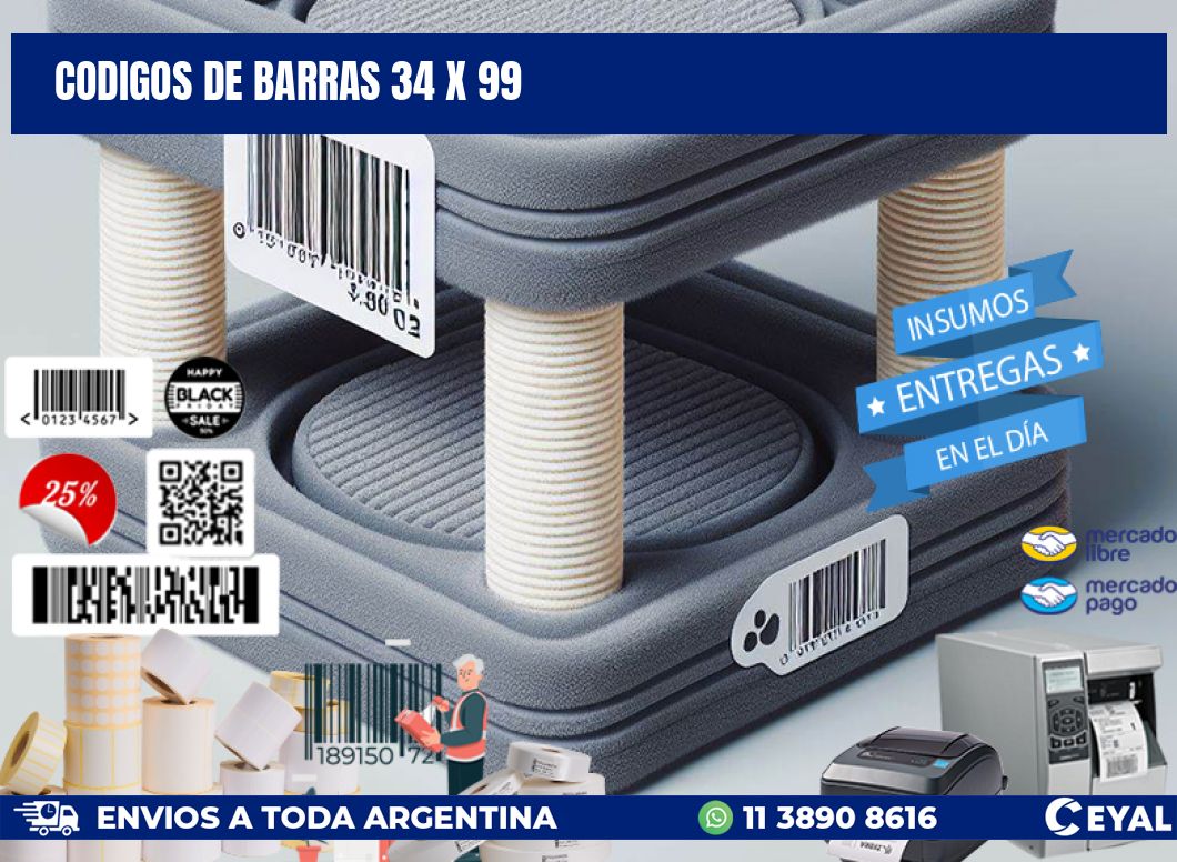 codigos de barras 34 x 99