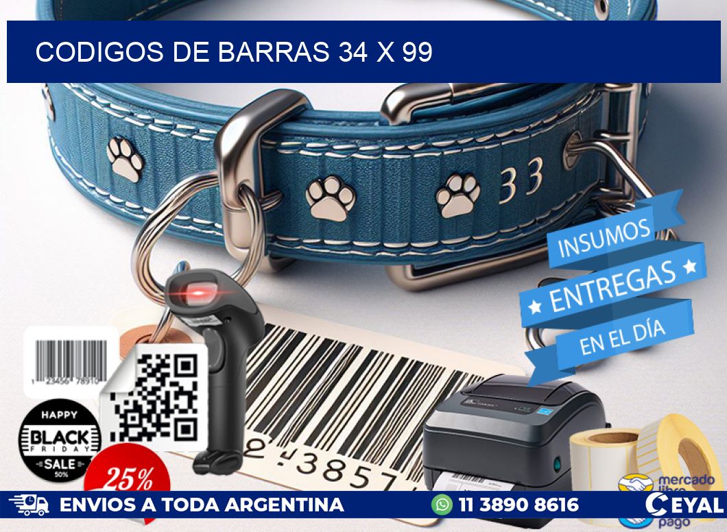 codigos de barras 34 x 99