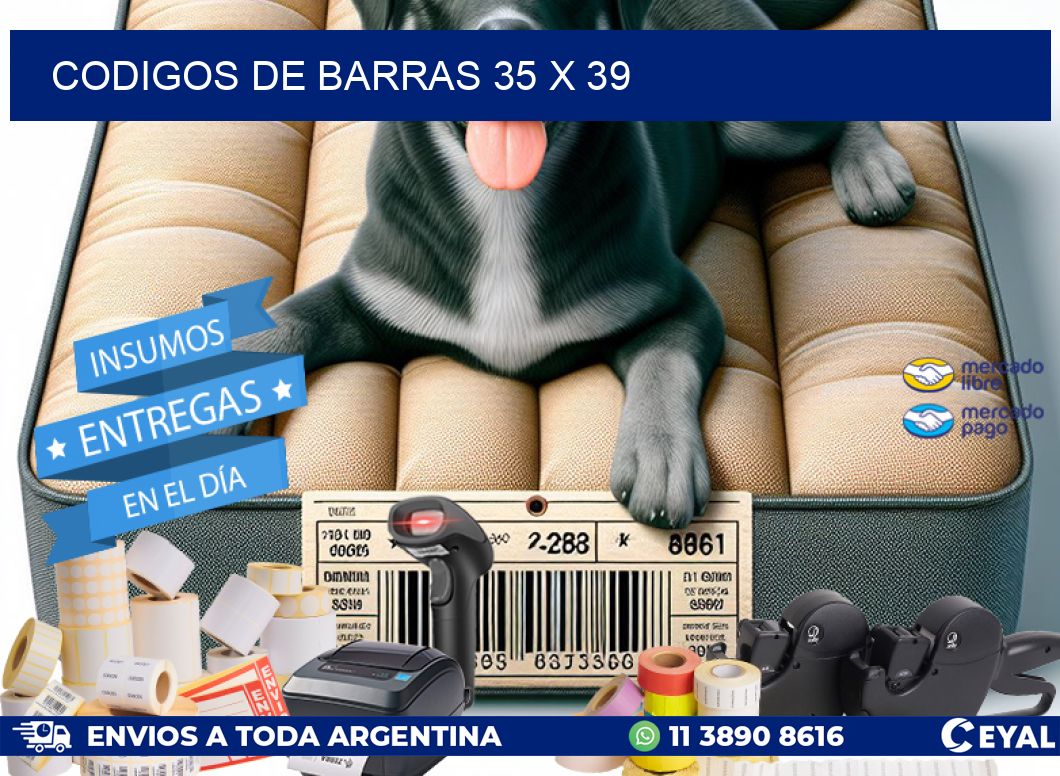 codigos de barras 35 x 39