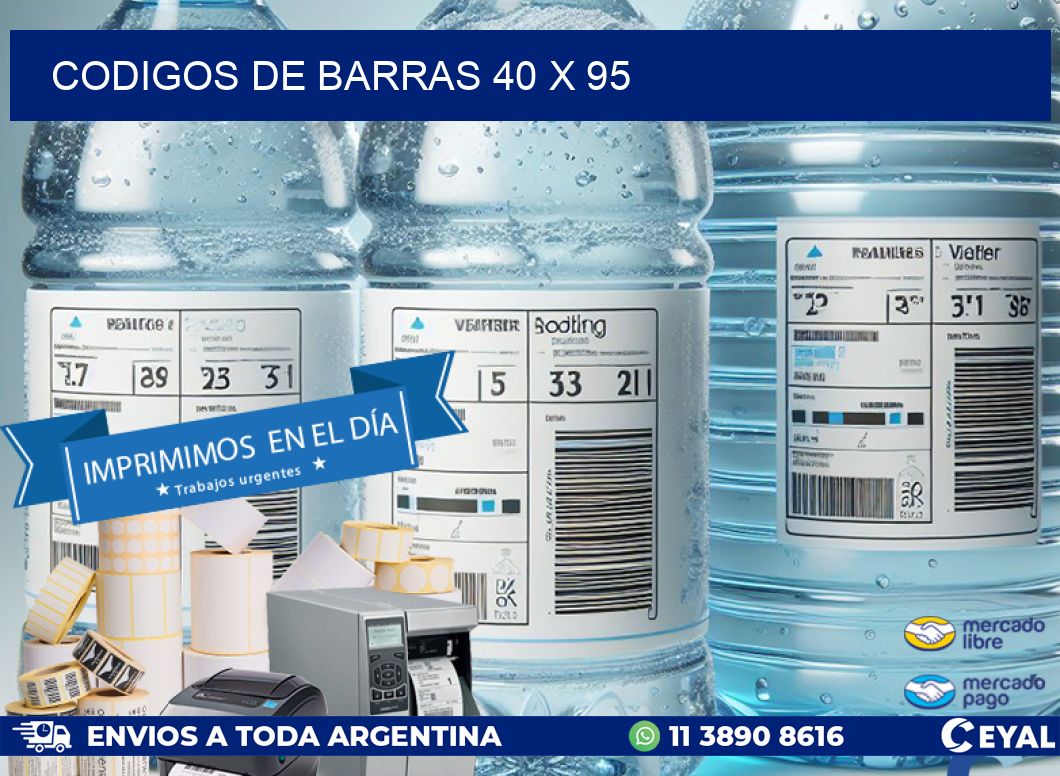 codigos de barras 40 x 95