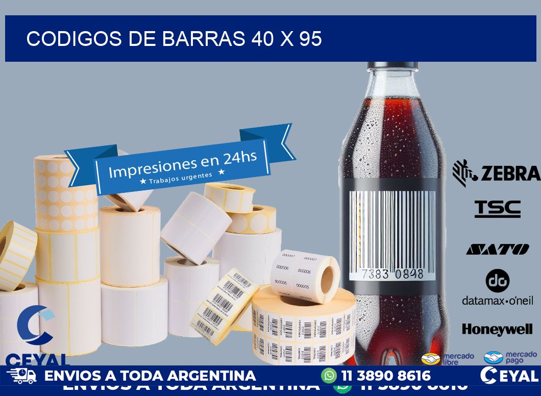 codigos de barras 40 x 95
