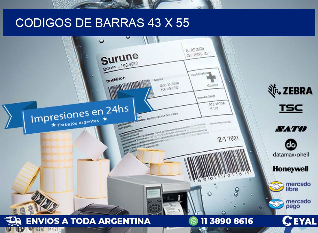codigos de barras 43 x 55