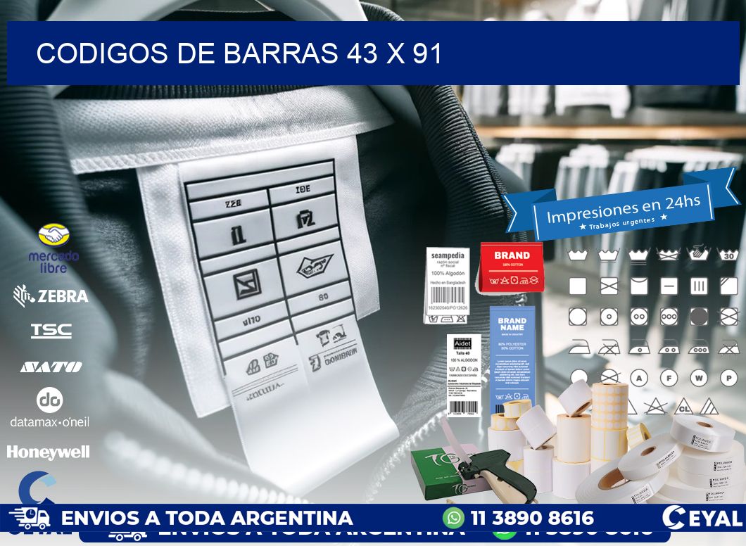 codigos de barras 43 x 91