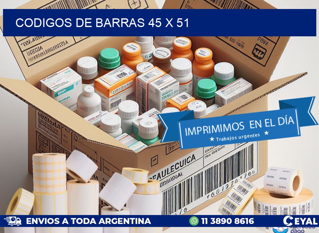 codigos de barras 45 x 51
