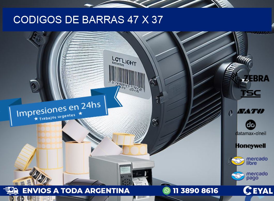 codigos de barras 47 x 37