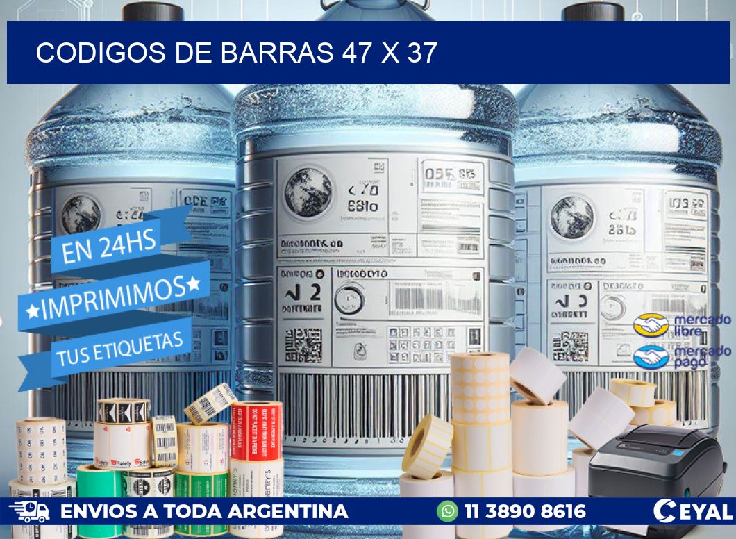 codigos de barras 47 x 37