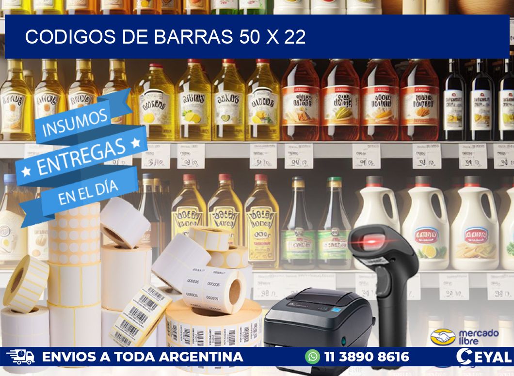 codigos de barras 50 x 22