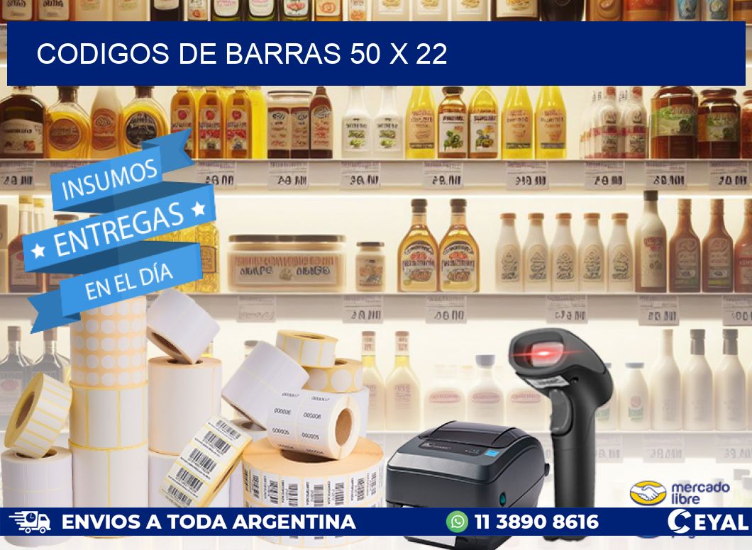 codigos de barras 50 x 22