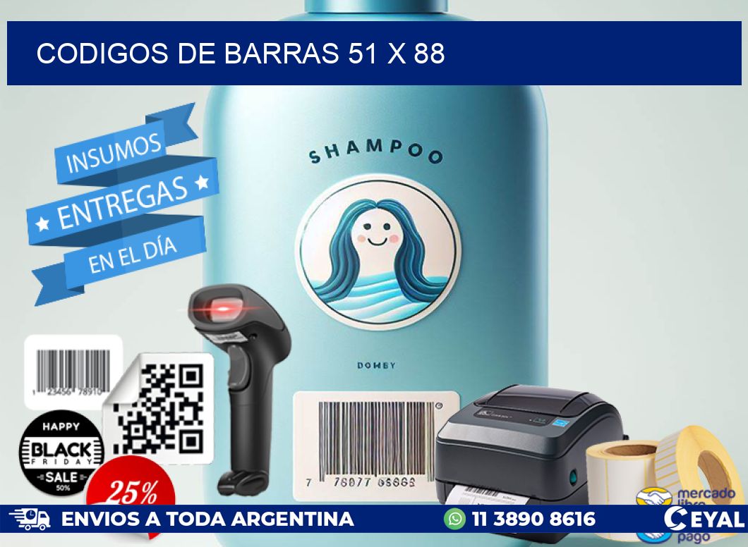 codigos de barras 51 x 88