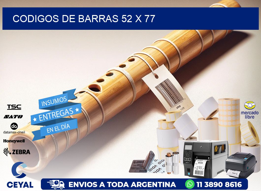 codigos de barras 52 x 77