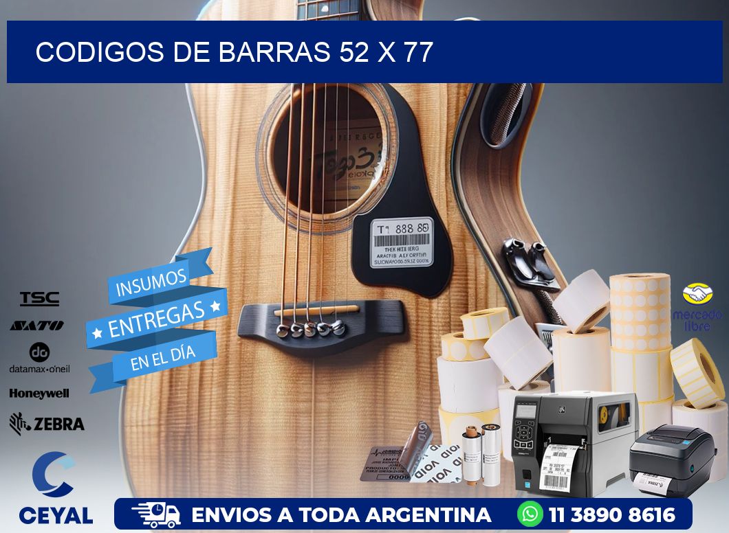 codigos de barras 52 x 77