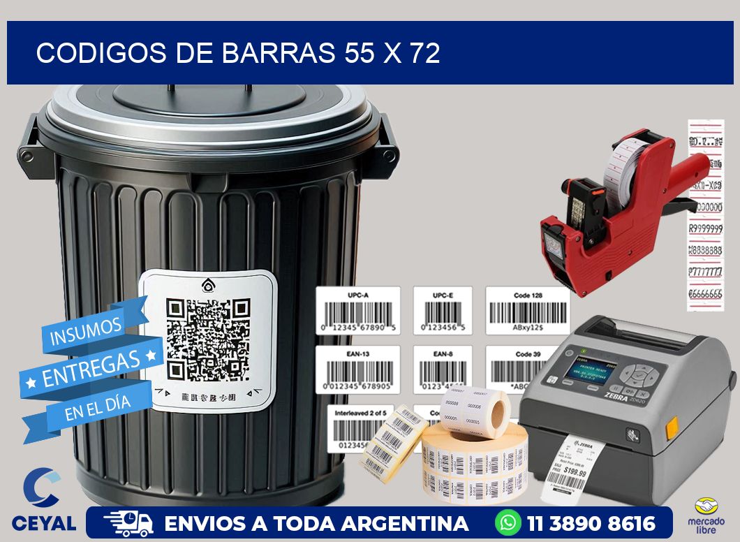 codigos de barras 55 x 72