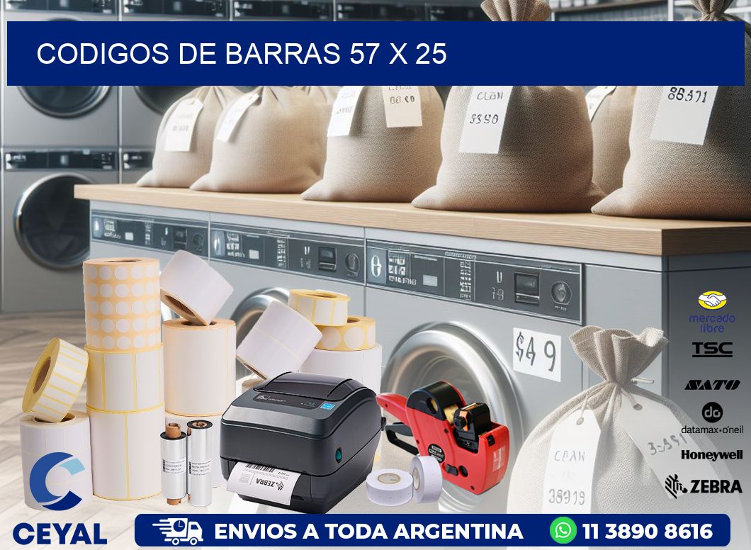 codigos de barras 57 x 25