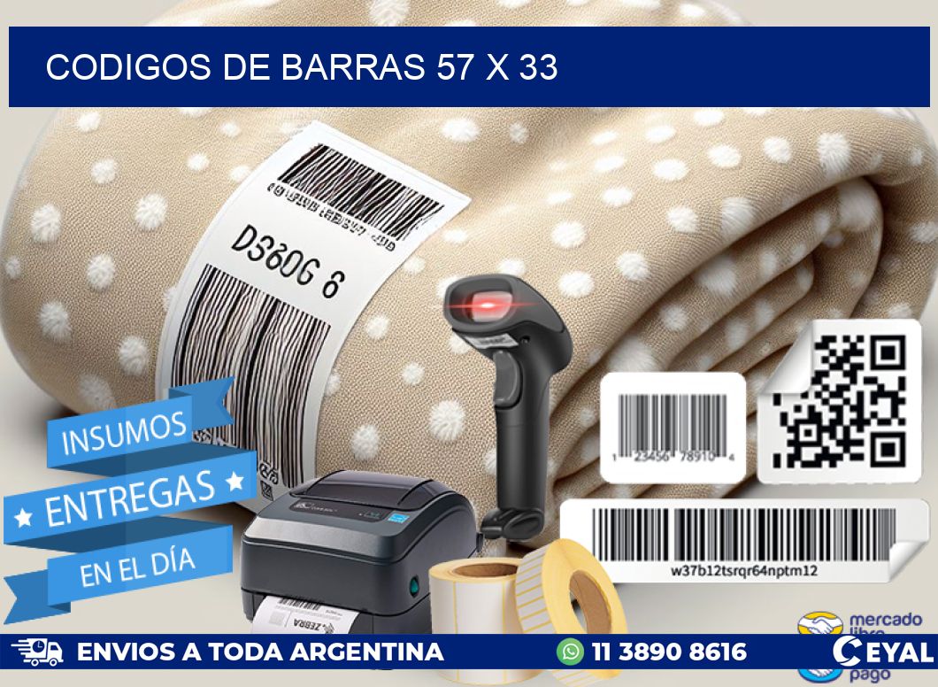 codigos de barras 57 x 33