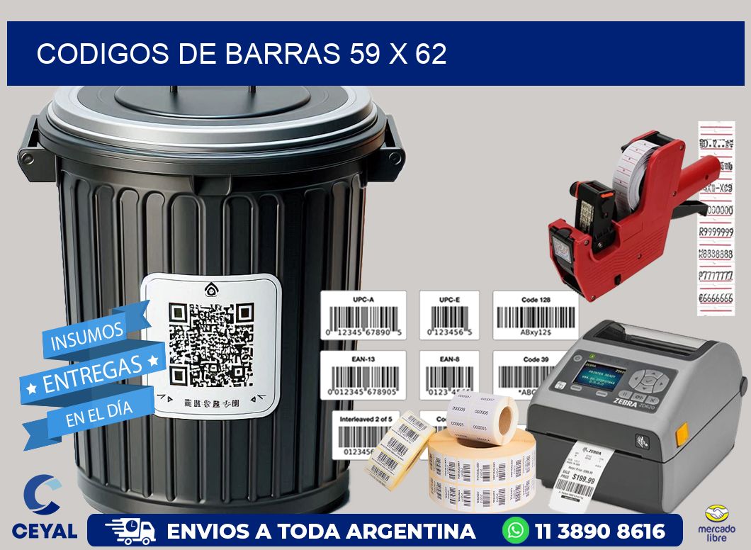 codigos de barras 59 x 62