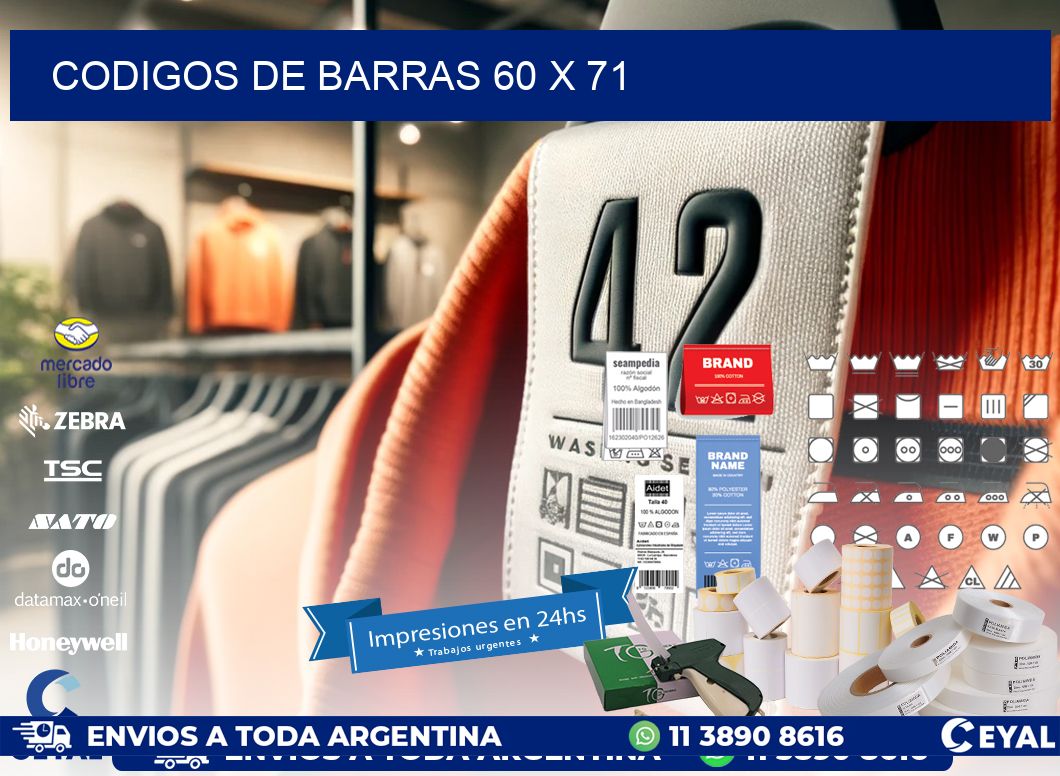 codigos de barras 60 x 71
