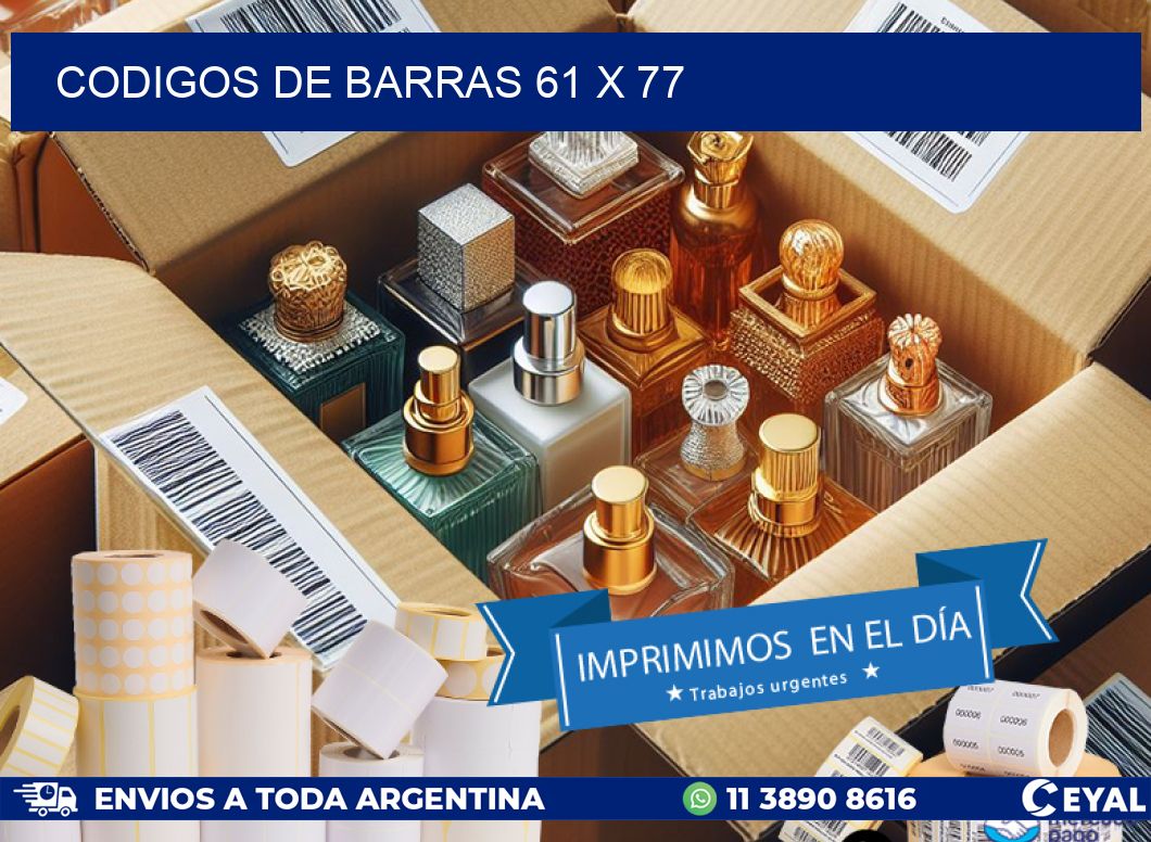 codigos de barras 61 x 77