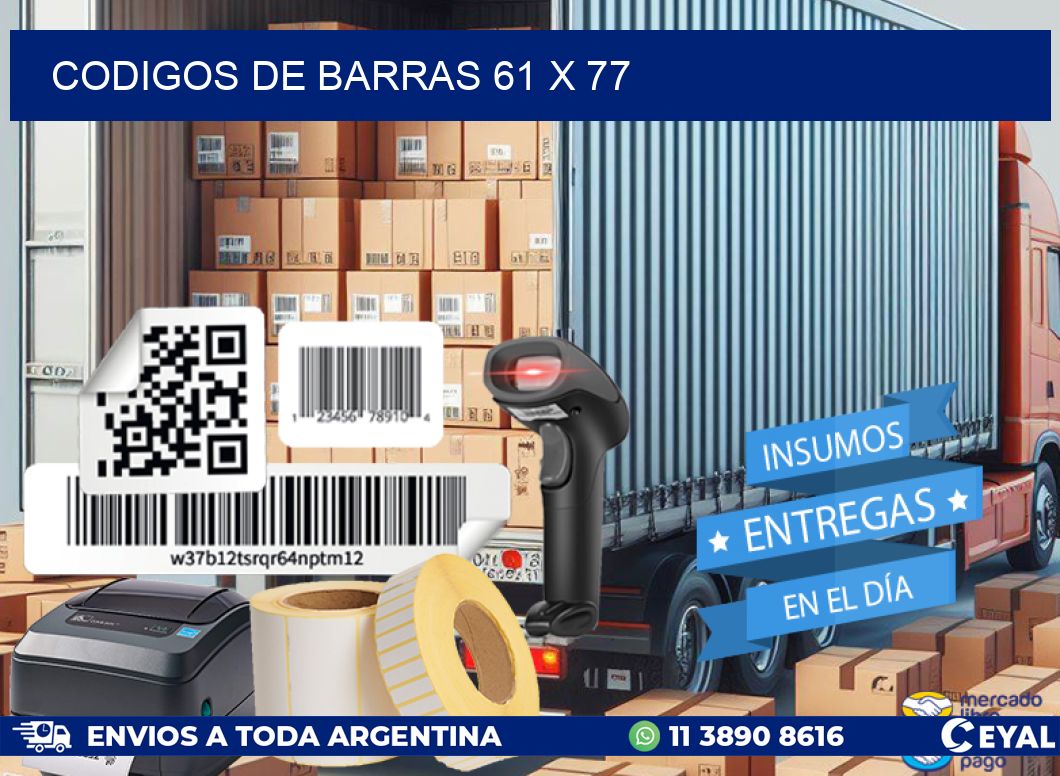 codigos de barras 61 x 77