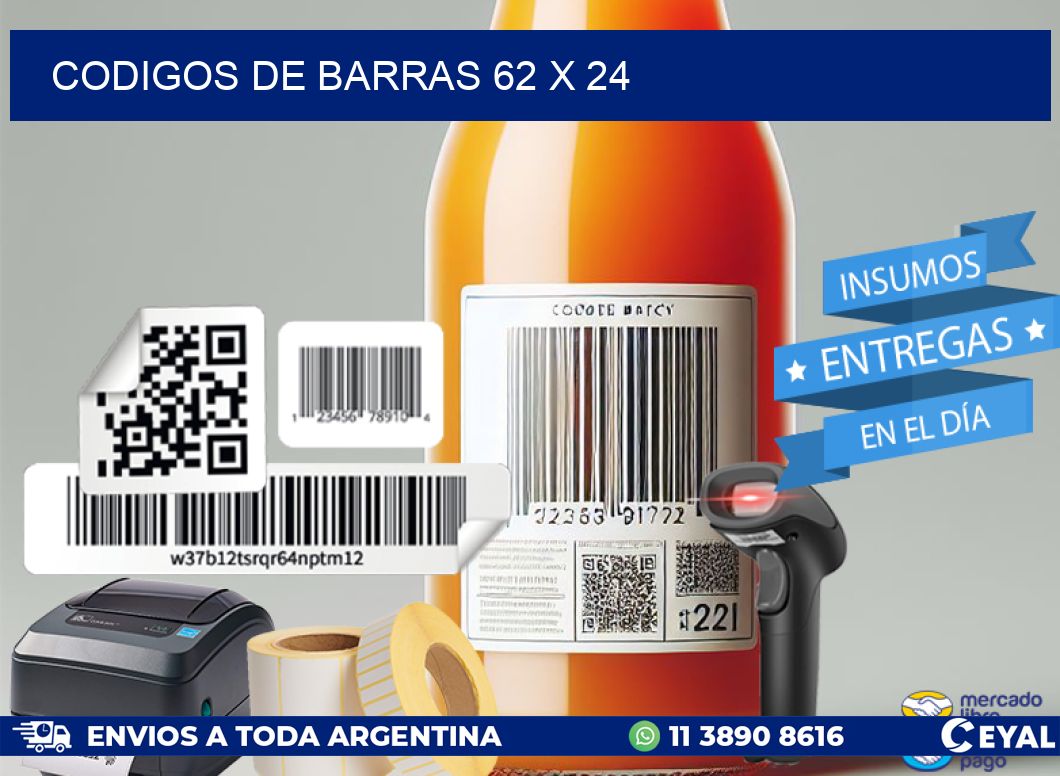 codigos de barras 62 x 24
