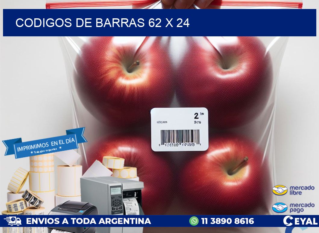 codigos de barras 62 x 24