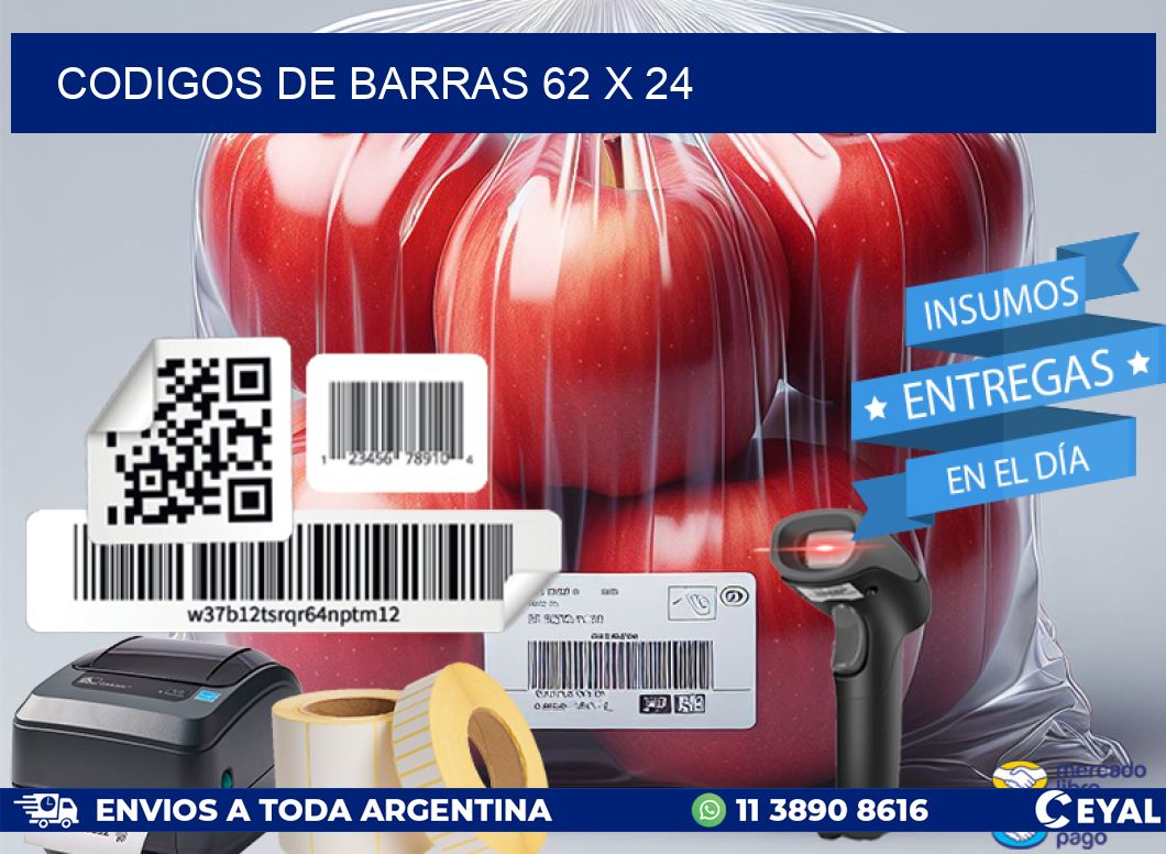 codigos de barras 62 x 24