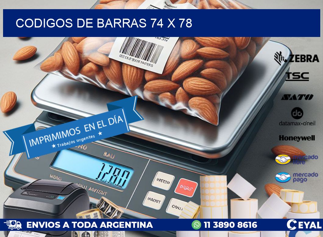 codigos de barras 74 x 78
