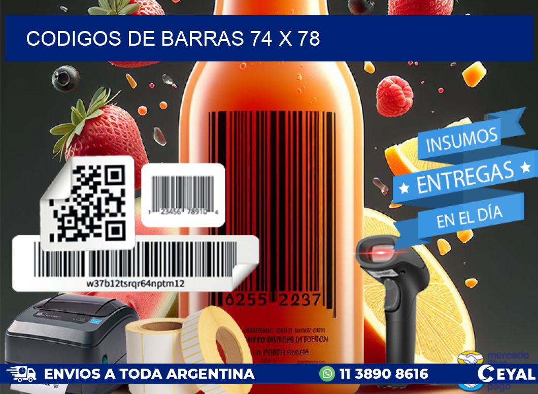 codigos de barras 74 x 78