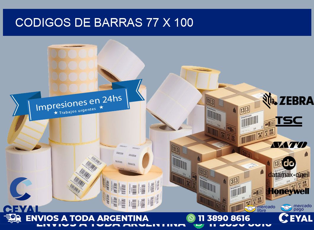 codigos de barras 77 x 100