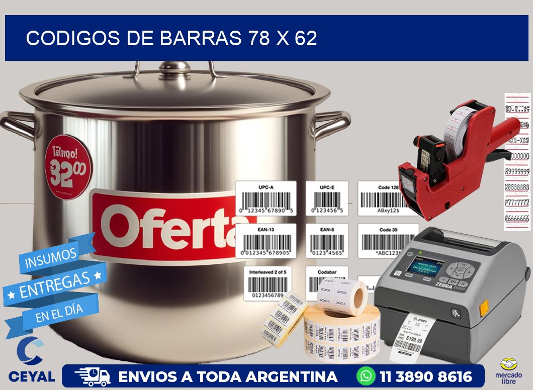 codigos de barras 78 x 62