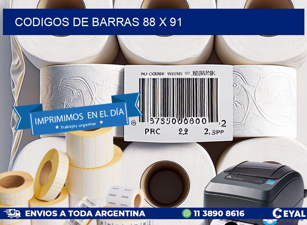 codigos de barras 88 x 91