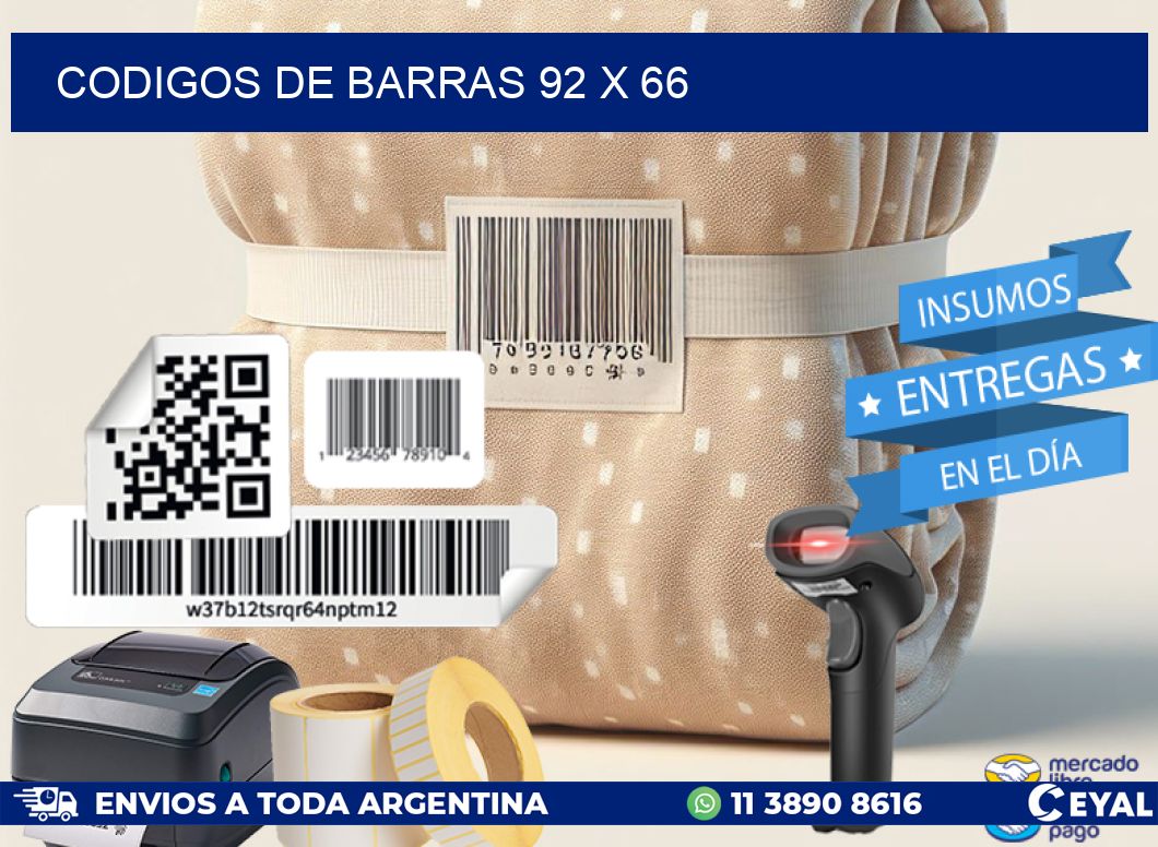 codigos de barras 92 x 66