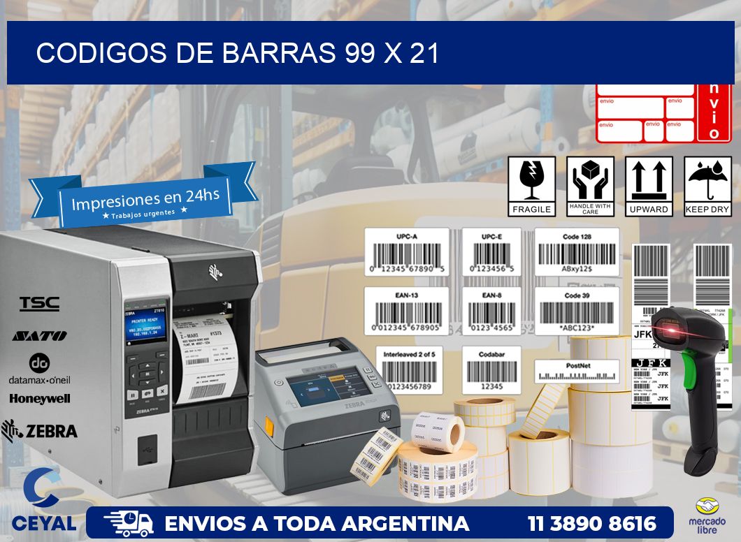 codigos de barras 99 x 21