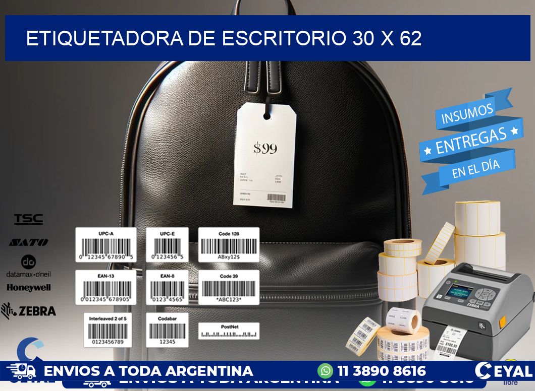 etiquetadora de escritorio 30 x 62