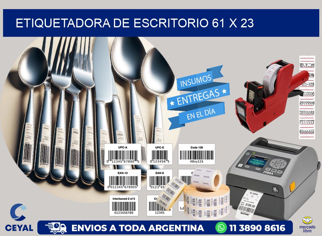 etiquetadora de escritorio 61 x 23