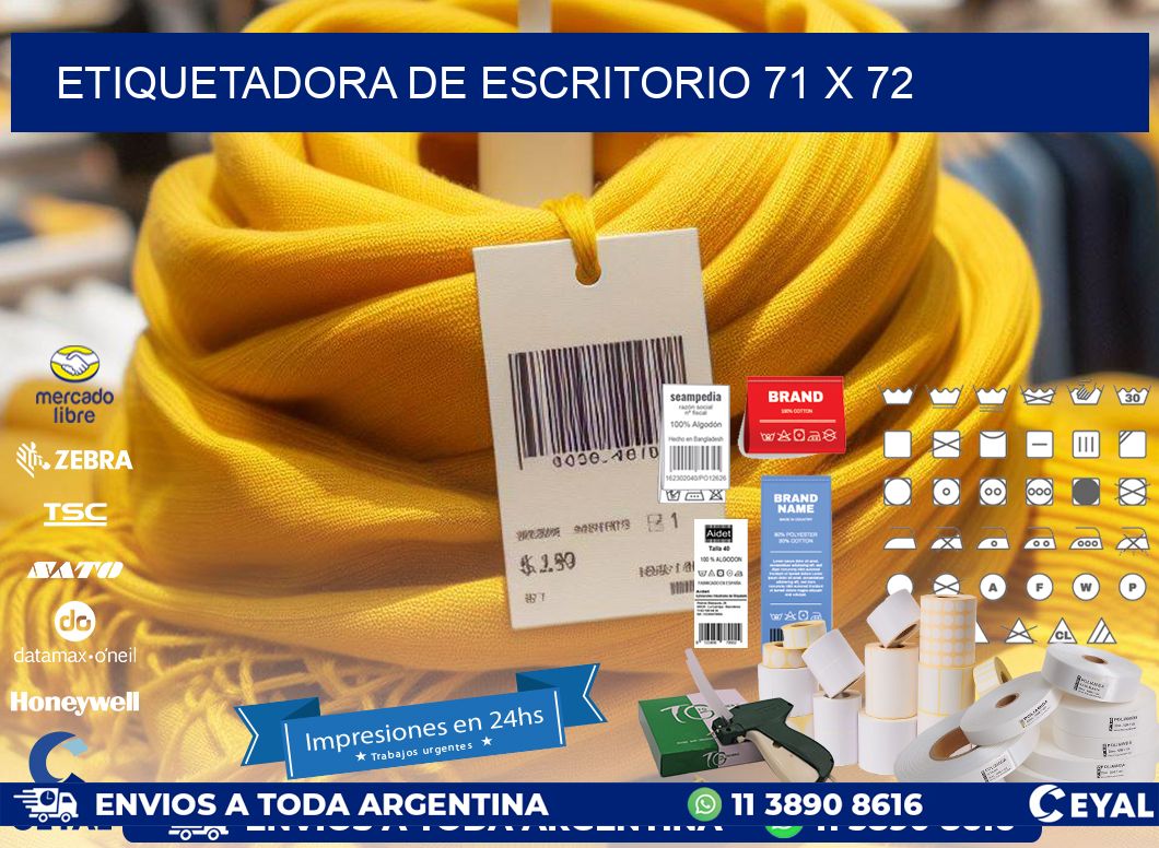 etiquetadora de escritorio 71 x 72