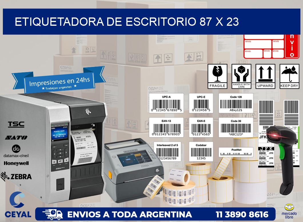 etiquetadora de escritorio 87 x 23