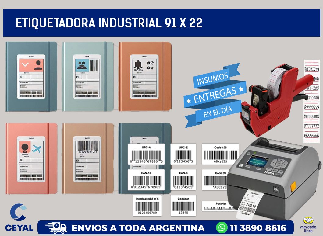 etiquetadora industrial 91 x 22