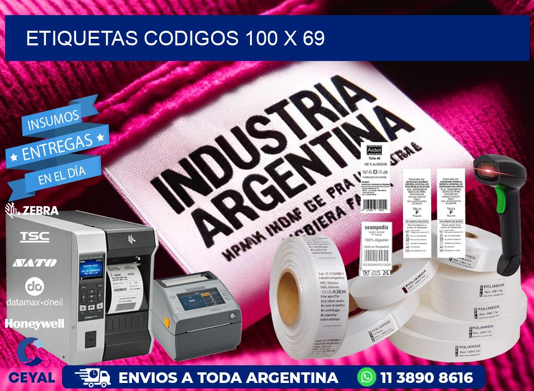 etiquetas codigos 100 x 69