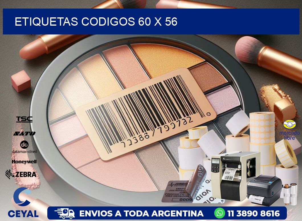 etiquetas codigos 60 x 56
