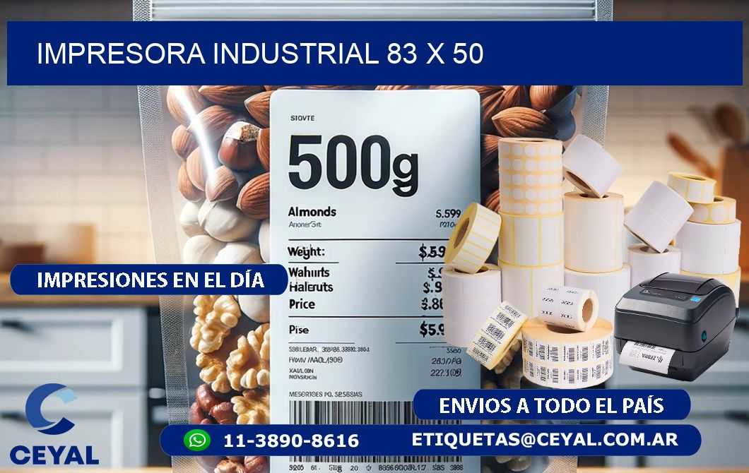impresora industrial 83 x 50