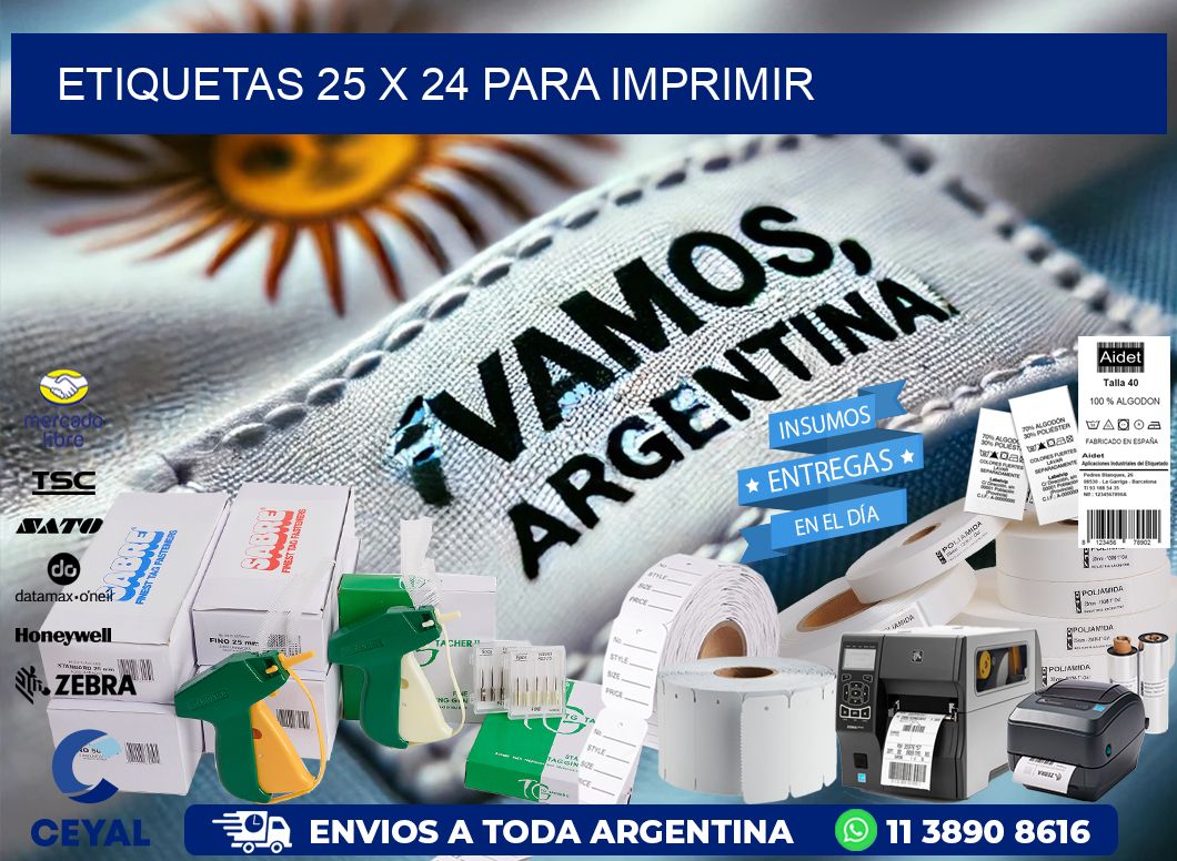 ETIQUETAS 25 x 24 PARA IMPRIMIR