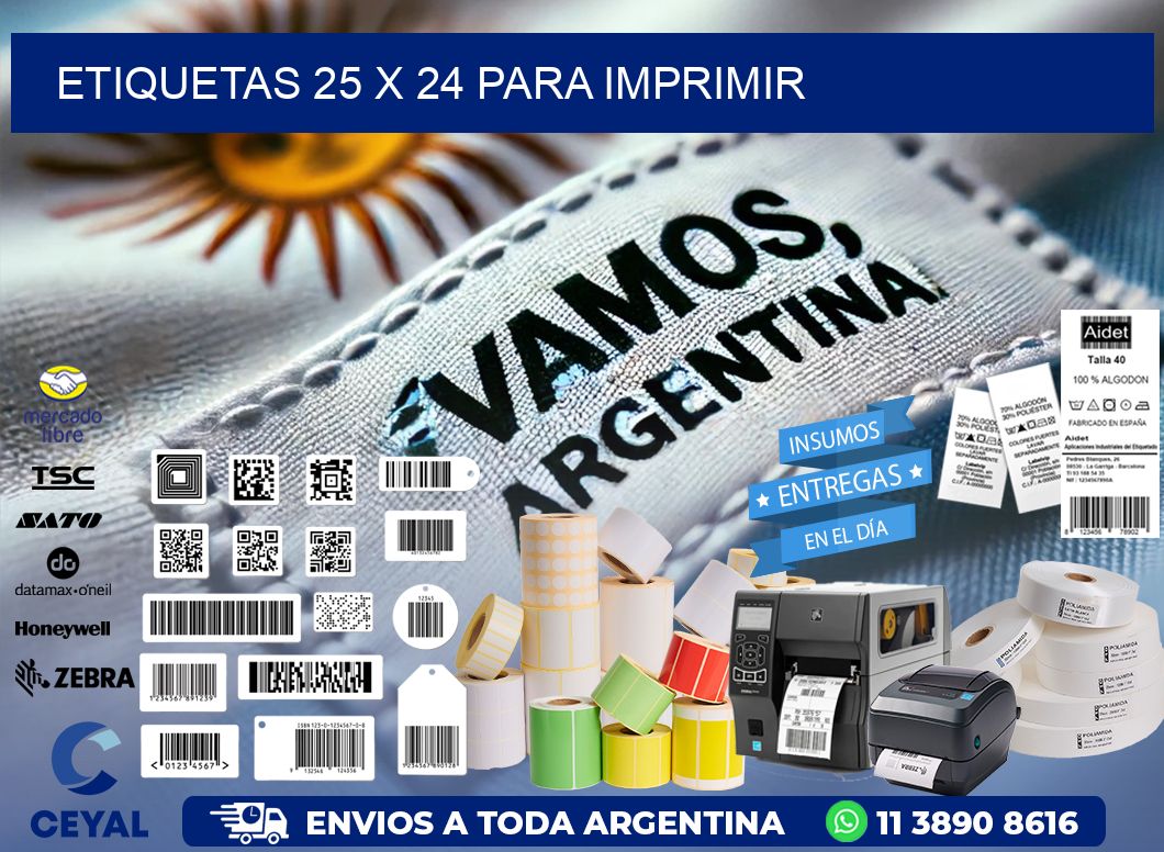 ETIQUETAS 25 x 24 PARA IMPRIMIR