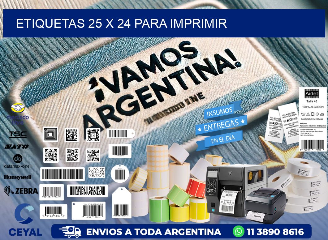 ETIQUETAS 25 x 24 PARA IMPRIMIR