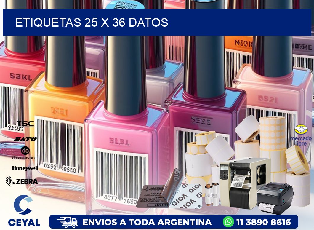 ETIQUETAS 25 x 36 DATOS