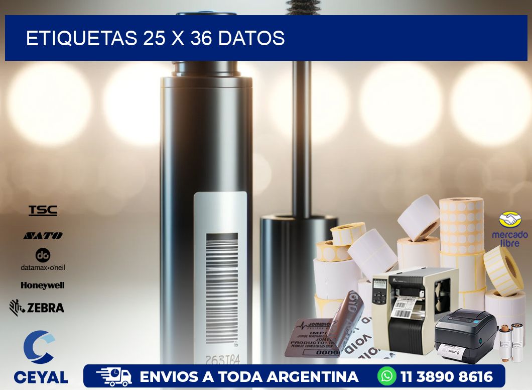 ETIQUETAS 25 x 36 DATOS