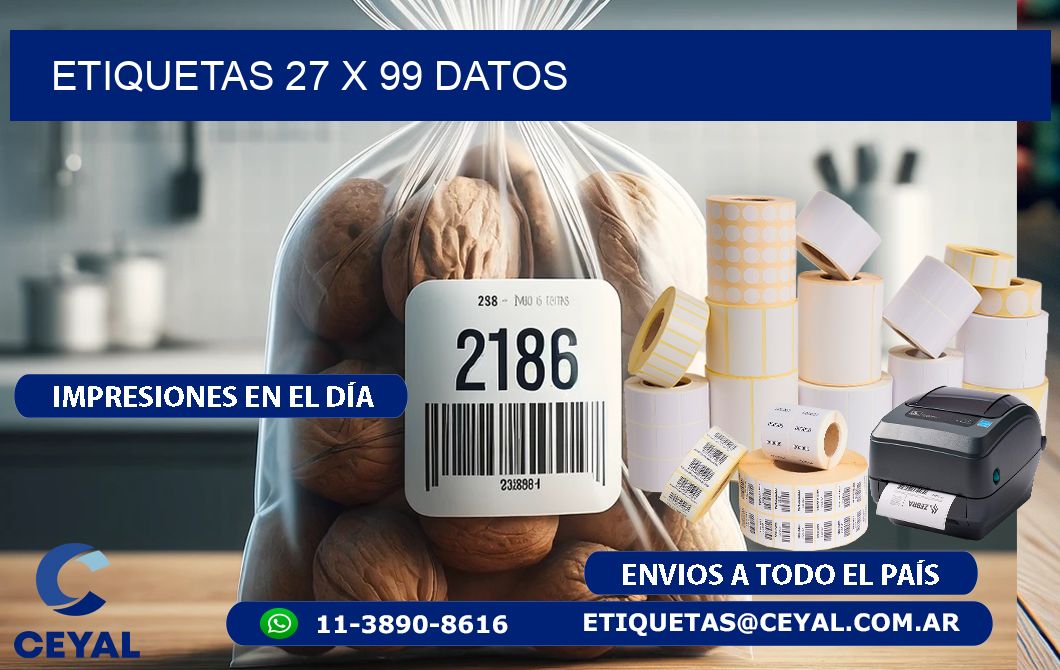 ETIQUETAS 27 x 99 DATOS