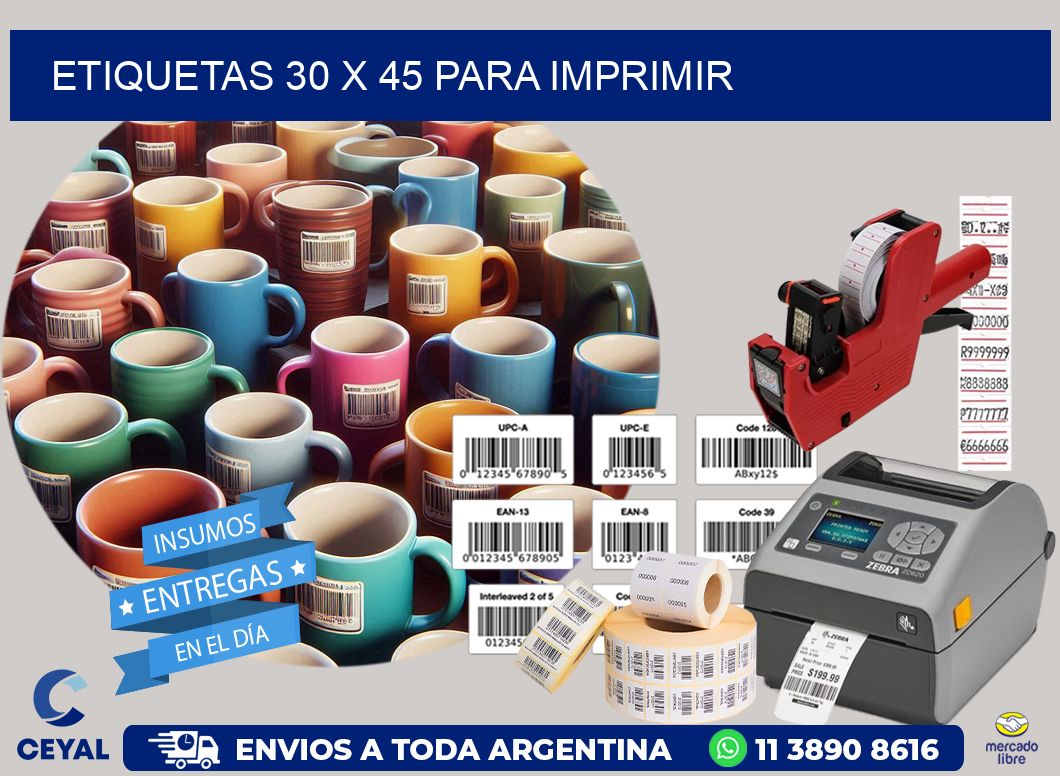 ETIQUETAS 30 x 45 PARA IMPRIMIR