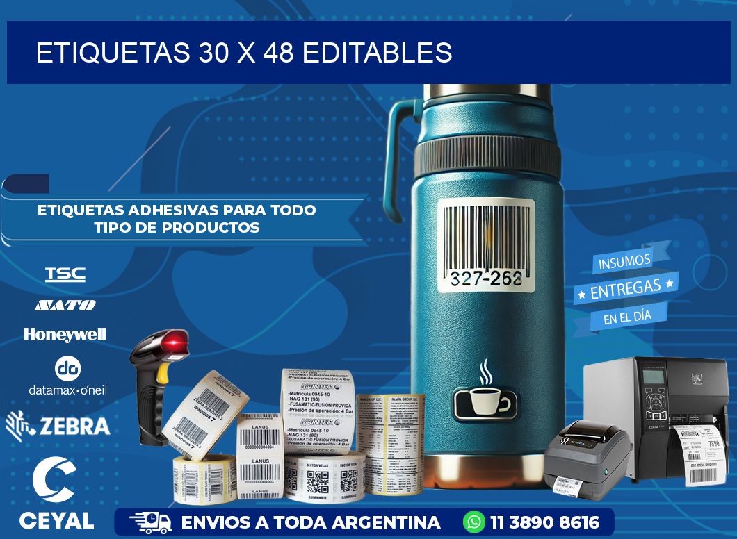 ETIQUETAS 30 x 48 EDITABLES